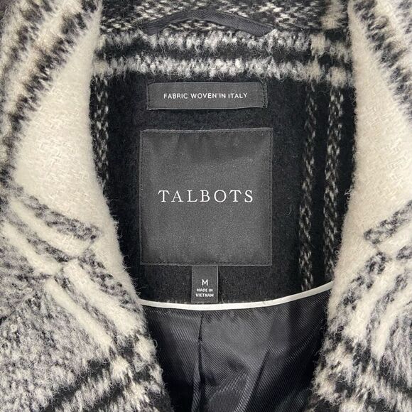 TALBOTS Brushed Wool Blend Coat (oversized Sz M) - Picture 10 of 13